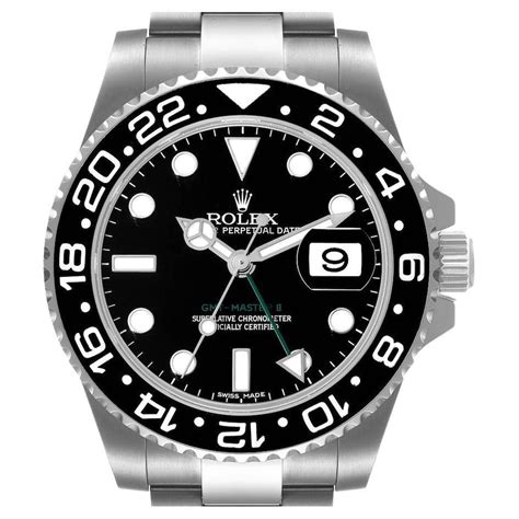 rolex gmt master 2 lunette noire|rolex gmt ii 20 years.